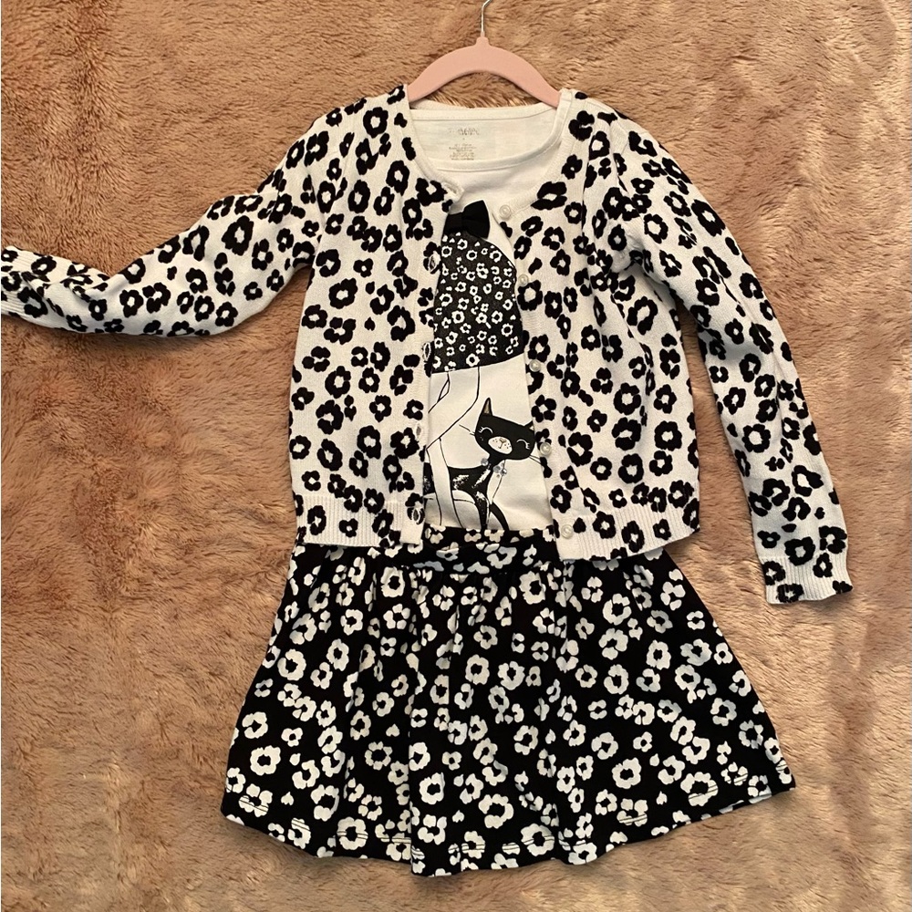 🐈‍⬛ Gymboree City Kitty 3-piece Skirt Set